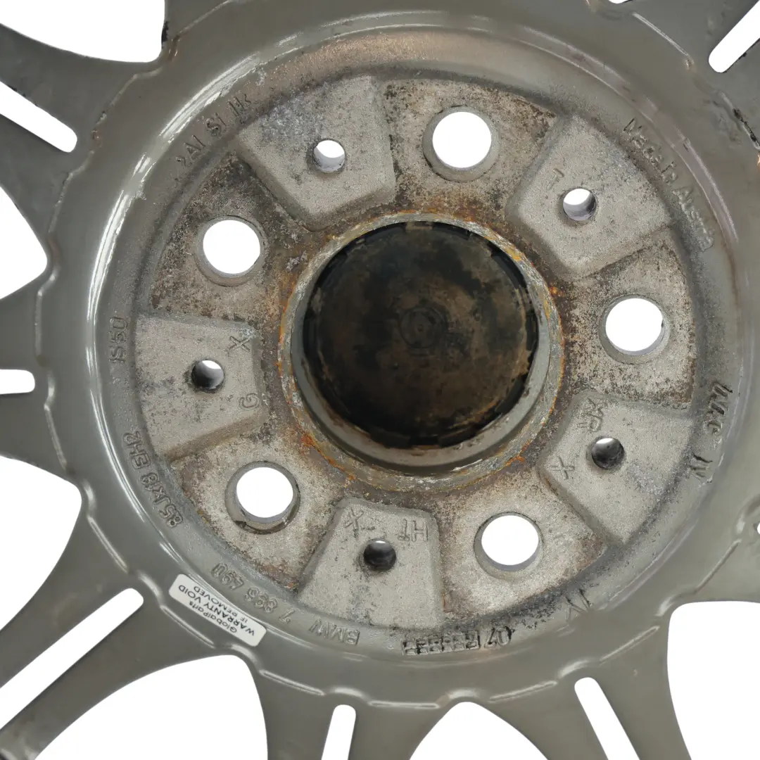 BMW E46 Z4 E85 Rear Wheel Rim Alloy Grey 18" 8,5J ET:50 M Double Spoke 135 - SKU 7896490-9 - Part number 7896490