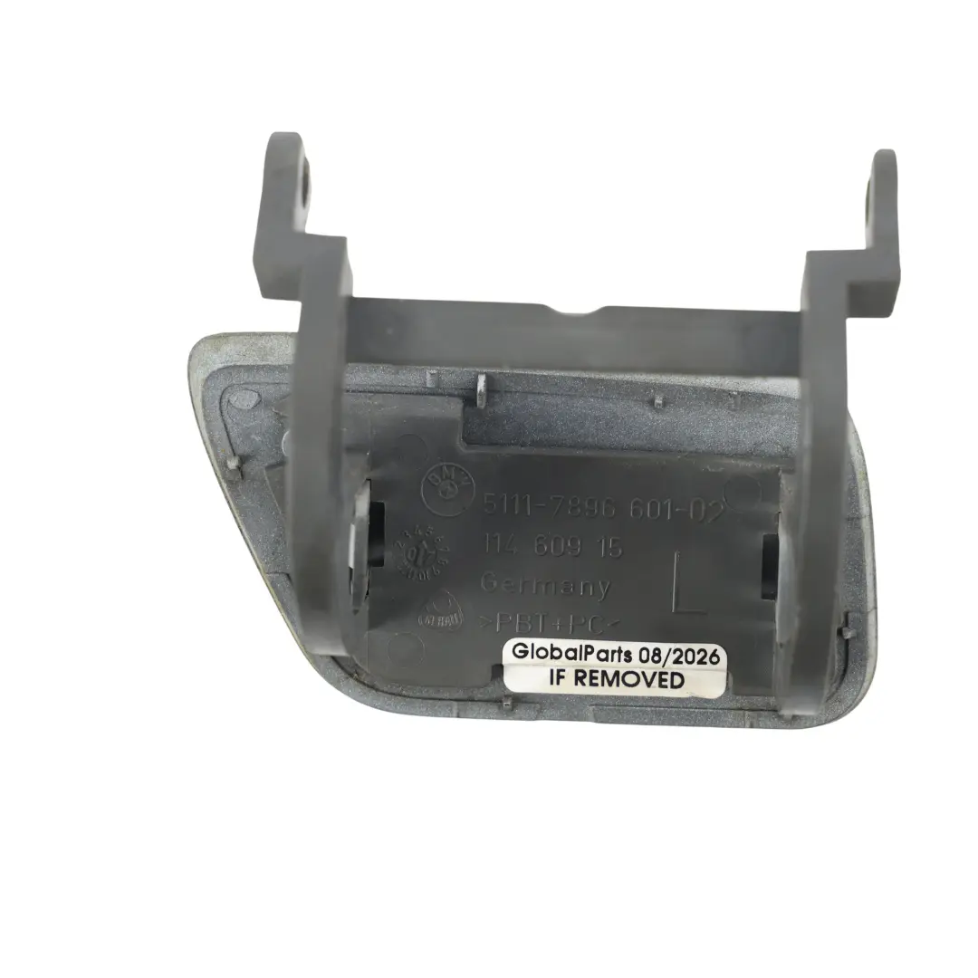 BMW E60 M Sport Front Bumper Headligh Flap Cover Left N/S Alpinweiss 3 - 300 - SKU 7896601-AW - Part number 7896601
