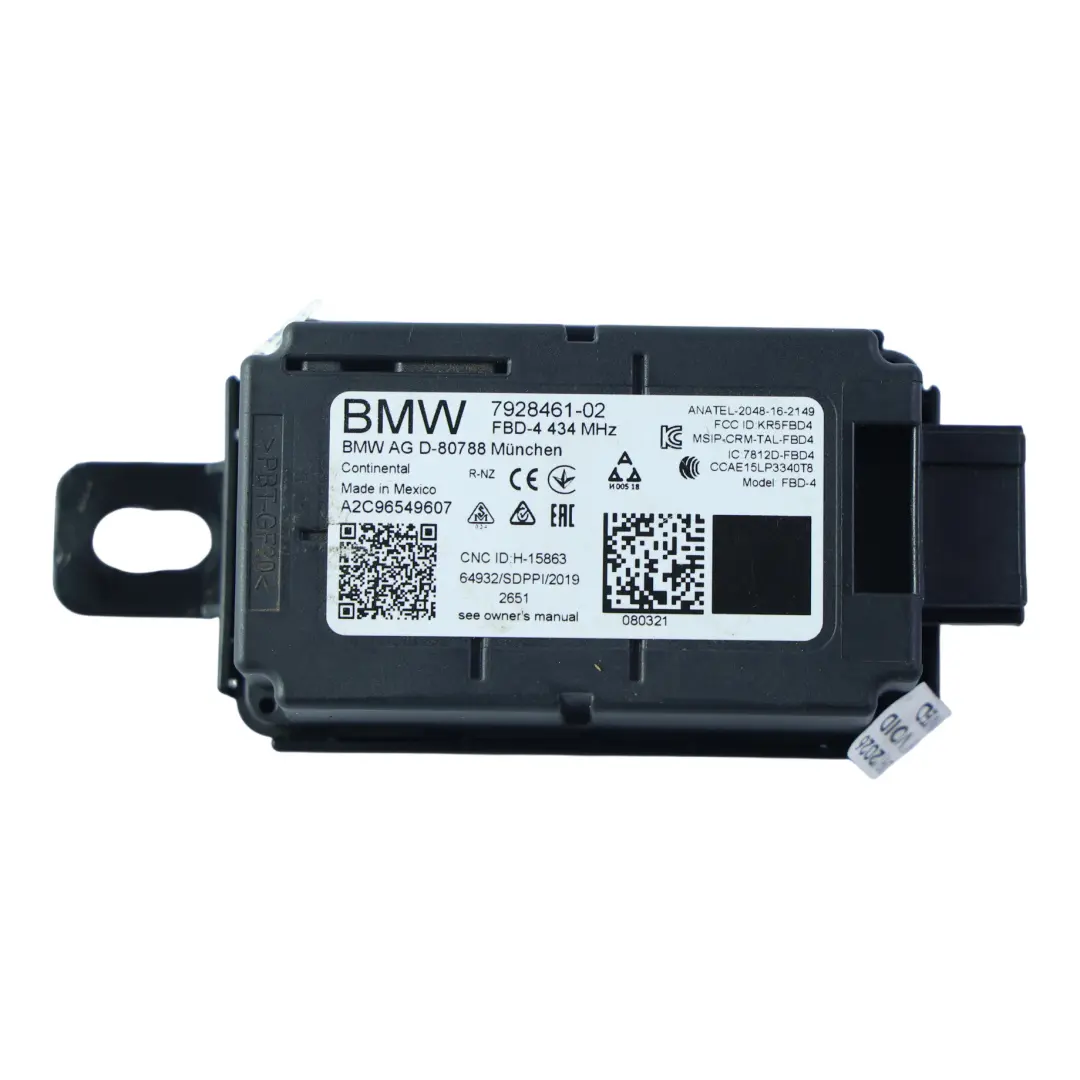 BMW G11 G12 G29 G31 G38 Modulo Unità Ricevitore Telecomando Radio 7928641 - SKU 7928461-1 - Numero di parte 7928461