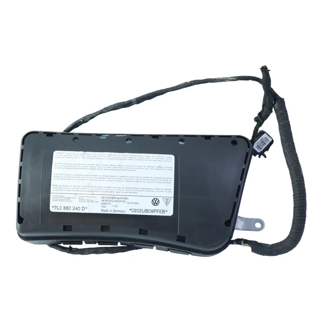 Poduszka Airbag Fotela Boczna Przednia Prawa do Porsche Cayenne 9PA o numerze 7L0880240D Porsche Cayenne 9PA Poduszka Airbag Fotela Boczna Przednia Prawa - SKU 7L0880240D - Numer Części 7L0880240D