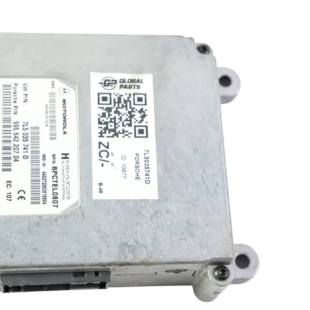 Porsche Cayenne 9PA Moduł Wzmacniacz Bluetooth Motorola - SKU 7L5035741D - Numer Części 7L5035741D