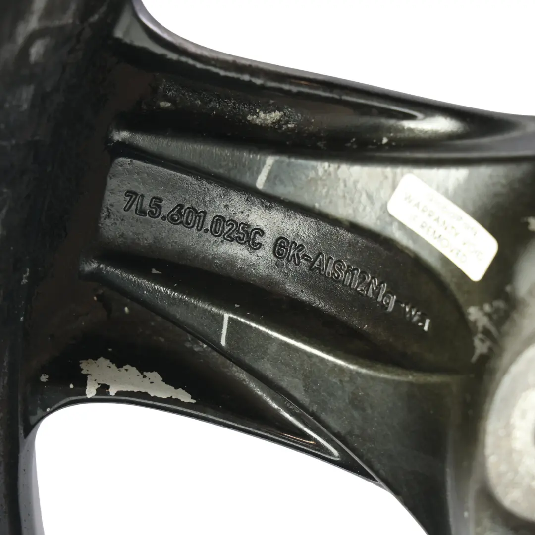 Porsche Cayenne 92A Felga Aluminiowa Czarna 18" 8J ET57 - SKU 7L5601025C-1 - Numer Części 7L5601025C