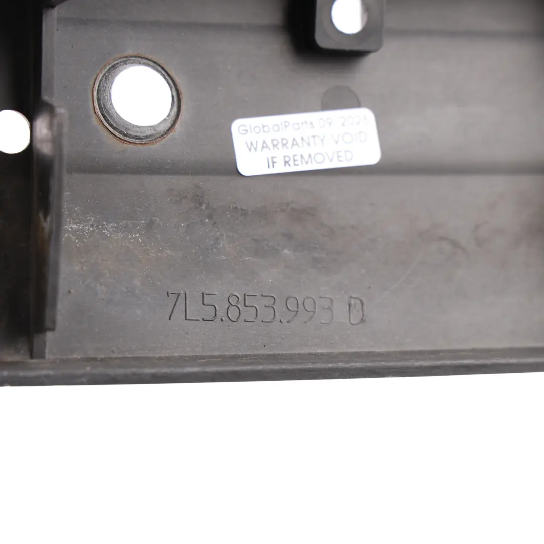Porsche Cayenne 9PA Rear Window Trim Panel Covering Strip Bracket - SKU 7L5853993D - Part number 7L5853993D