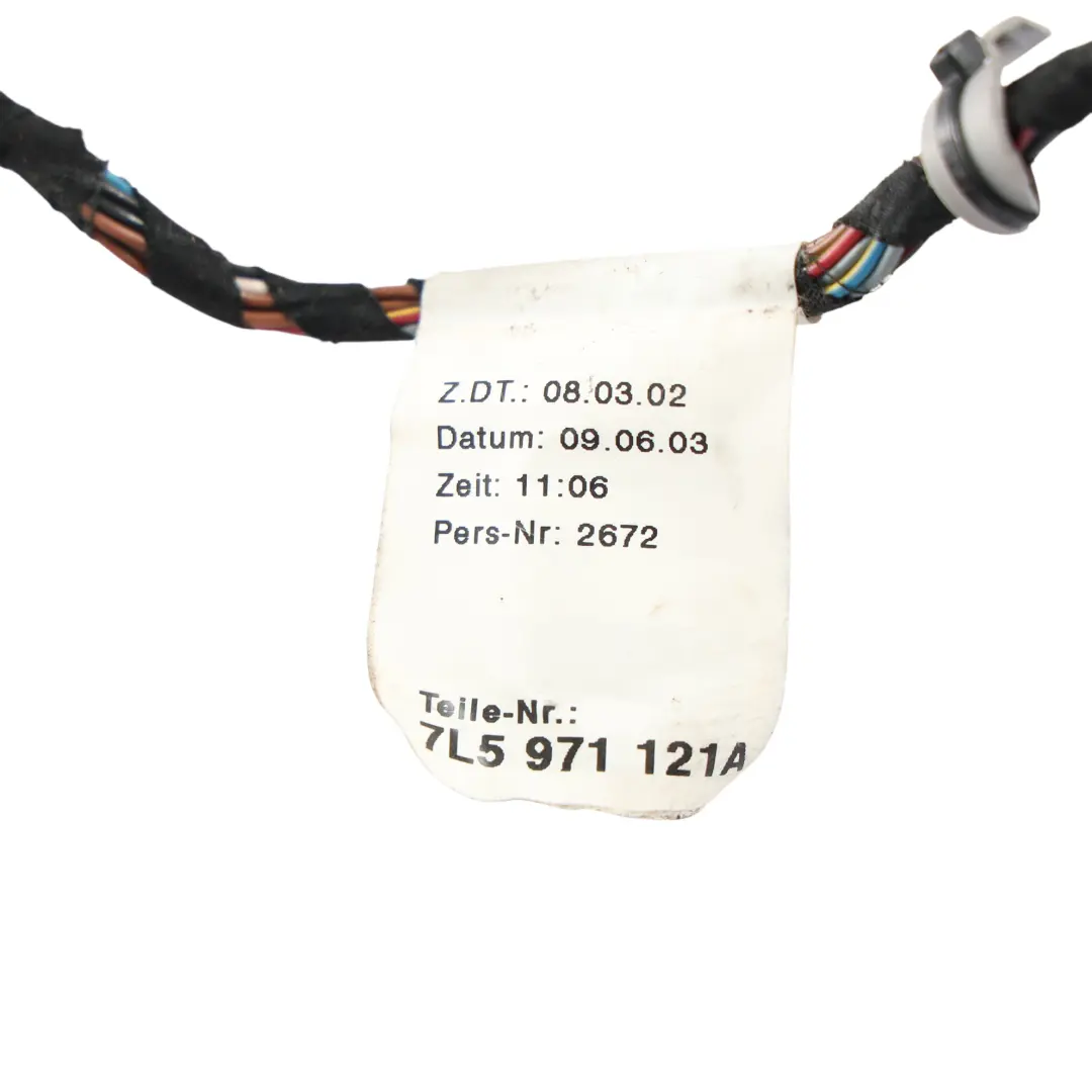 Porsche Cayenne 9PA Cableado Arnés Puerta Delantera - SKU 7L5971121A - Número de pieza 7L5971121A