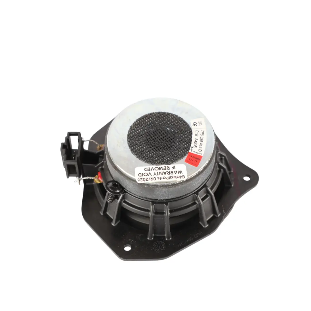 7P Mid Tone Treble Loudspeaker Front Left Right N/O/S to VW Touareg with Part number 7P6035415D VW Touareg 7P Mid Tone Treble Loudspeaker Front Left Right N/O/S - SKU 7P6035415D - Part number 7P6035415D
