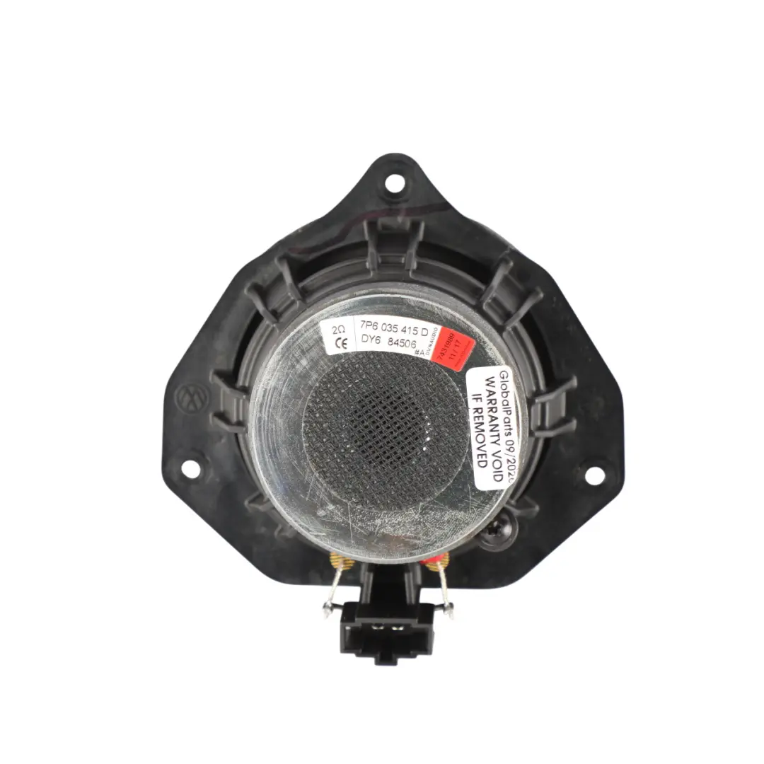7P Mid Tone Treble Loudspeaker Front Left Right N/O/S to VW Touareg with Part number 7P6035415D VW Touareg 7P Mid Tone Treble Loudspeaker Front Left Right N/O/S - SKU 7P6035415D - Part number 7P6035415D