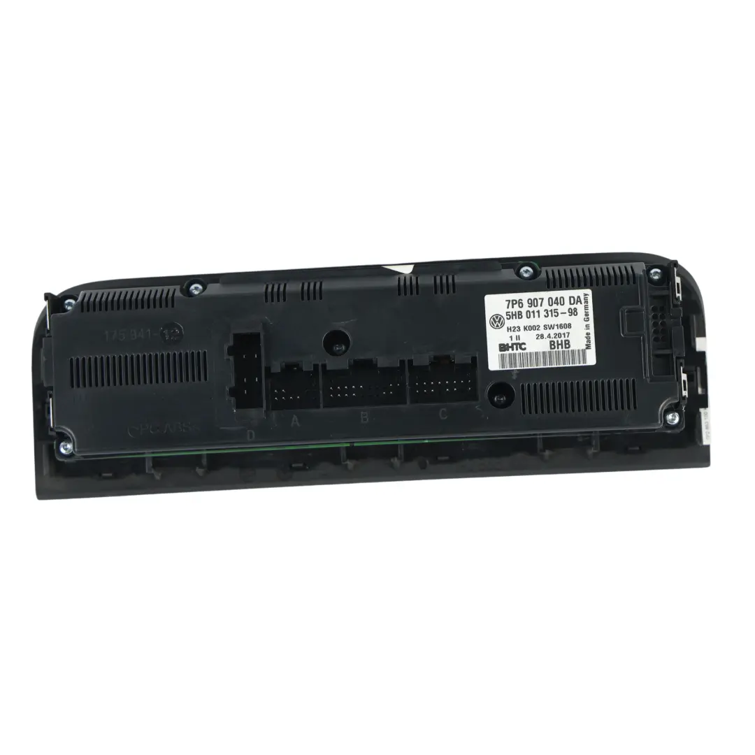 Panneau Commande Climatisation Chauffage pour Volkswagen Touareg R à propos du numéro de pièce 7P6907040DA Volkswagen Touareg R Panneau Commande Climatisation Chauffage - SKU 7P6907040DA - Numéro de pièce 7P6907040DA