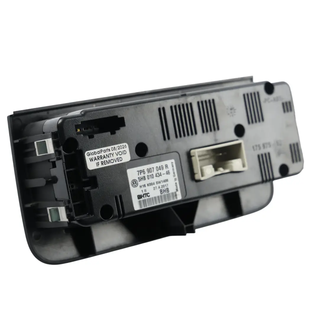 Volkswagen Touareg R Rear Console Air Conditioning Control Panel - SKU 7P6907049R - Part number 7P6907049R