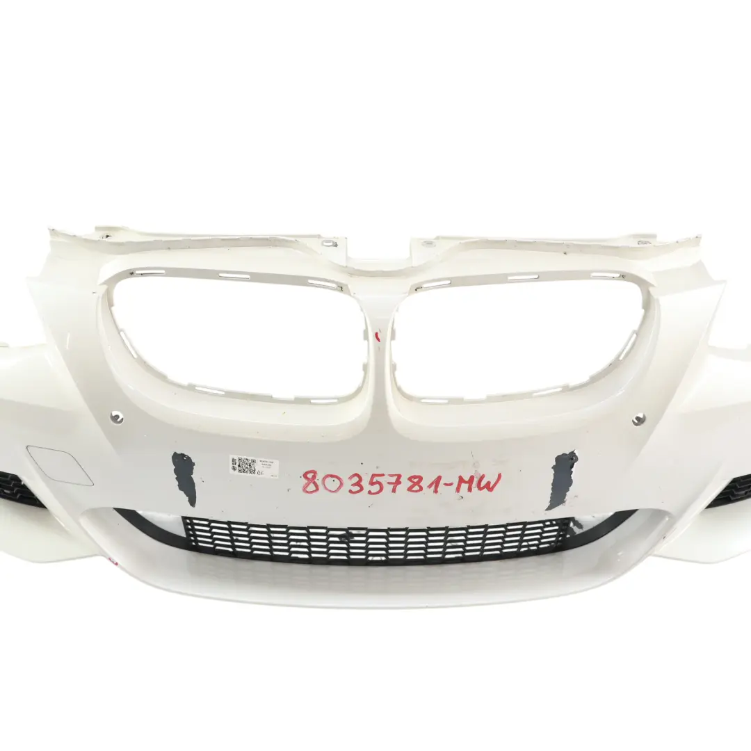BMW E92 E93 LCI M Sport Zderzak Przedni Panel PDC Biały Mineralny A96 - SKU 8035781-MW - Numer Części 8035781
