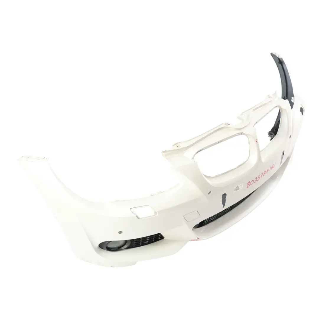 Front Bumper Panel PDC Mineral White Metallic - A96 to BMW E92 E93 LCI M Sport with Part number 8035781 BMW E92 E93 LCI M Sport Front Bumper Panel PDC Mineral White Metallic - A96 - SKU 8035781-MW - Part number 8035781