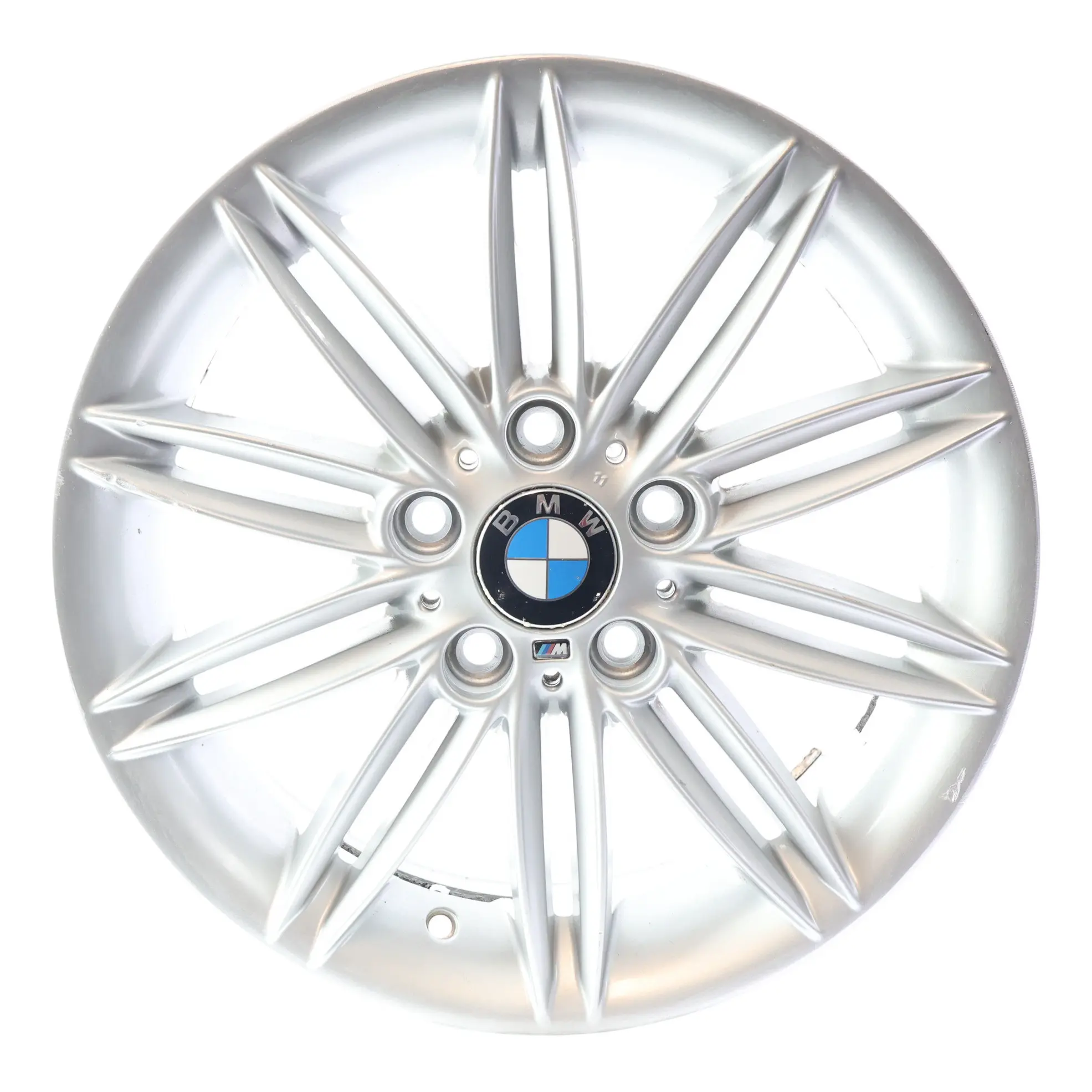 BMW E81 E82 E87 E88 Wheel Rim Alloy Silver 17" 7J ET:47 M Double Spoke 207