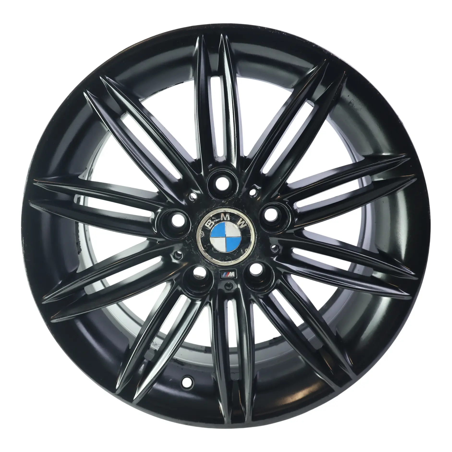 BMW E81 E82 E87 E88 Rear Alloy Wheel Rim Black 17" 7,5J ET:47 M Double Spoke 207