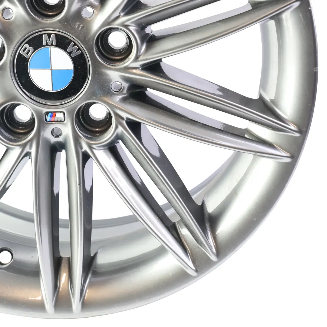 BMW E81 E82 E87 Llanta Aleación Trasera Gris Férrico 17" 7,5J ET:47 M 207 - SKU 8036938-6 - Número de pieza 8036938