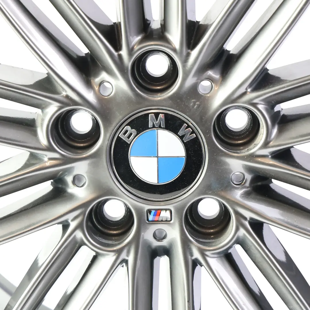 Hintere Alufelge Eisengrau 17" 7,5J ET:47 M Styling 207 für BMW E81 E82 E87 mit Teilenummer 8036938 BMW E81 E82 E87 Hintere Alufelge Eisengrau 17" 7,5J ET:47 M Styling 207 - SKU 8036938-6 - Teilenummer 8036938