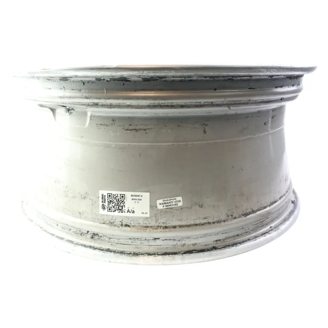 Alloy Wheel Rim 18" ET:20 8J M Double Spoke 135 to BMW E60 E61 Silver with Part number 8036947 BMW E60 E61 Silver Alloy Wheel Rim 18" ET:20 8J M Double Spoke 135 - SKU 8036947-2 - Part number 8036947