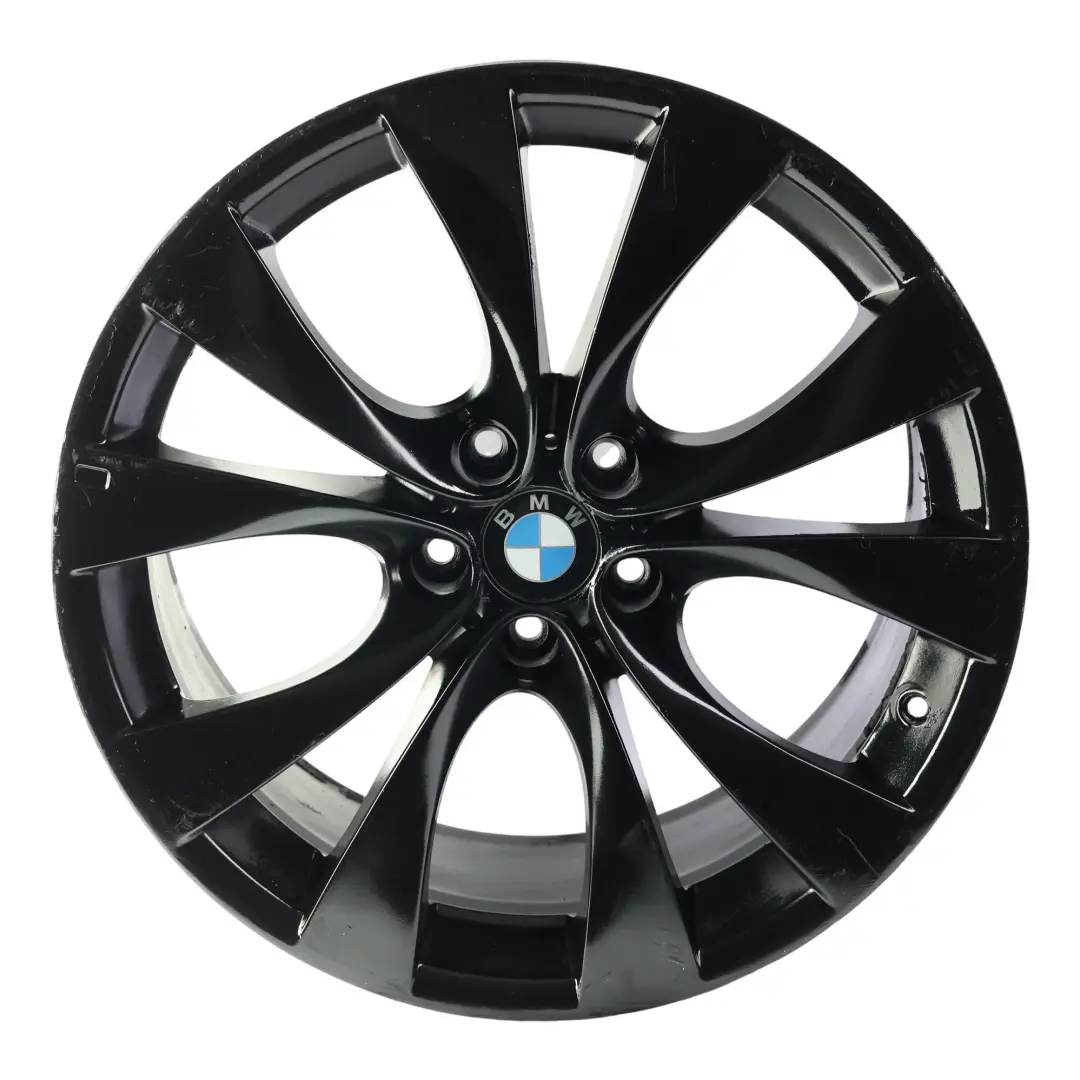 Front Wheel Alloy Rim 20" M V-spoke 227 10J ET:40 to BMW X5 E70 Black with Part number 8037349 BMW X5 E70 Black Front Wheel Alloy Rim 20" M V-spoke 227 10J ET:40 - SKU 8037349-5 - Part number 8037349