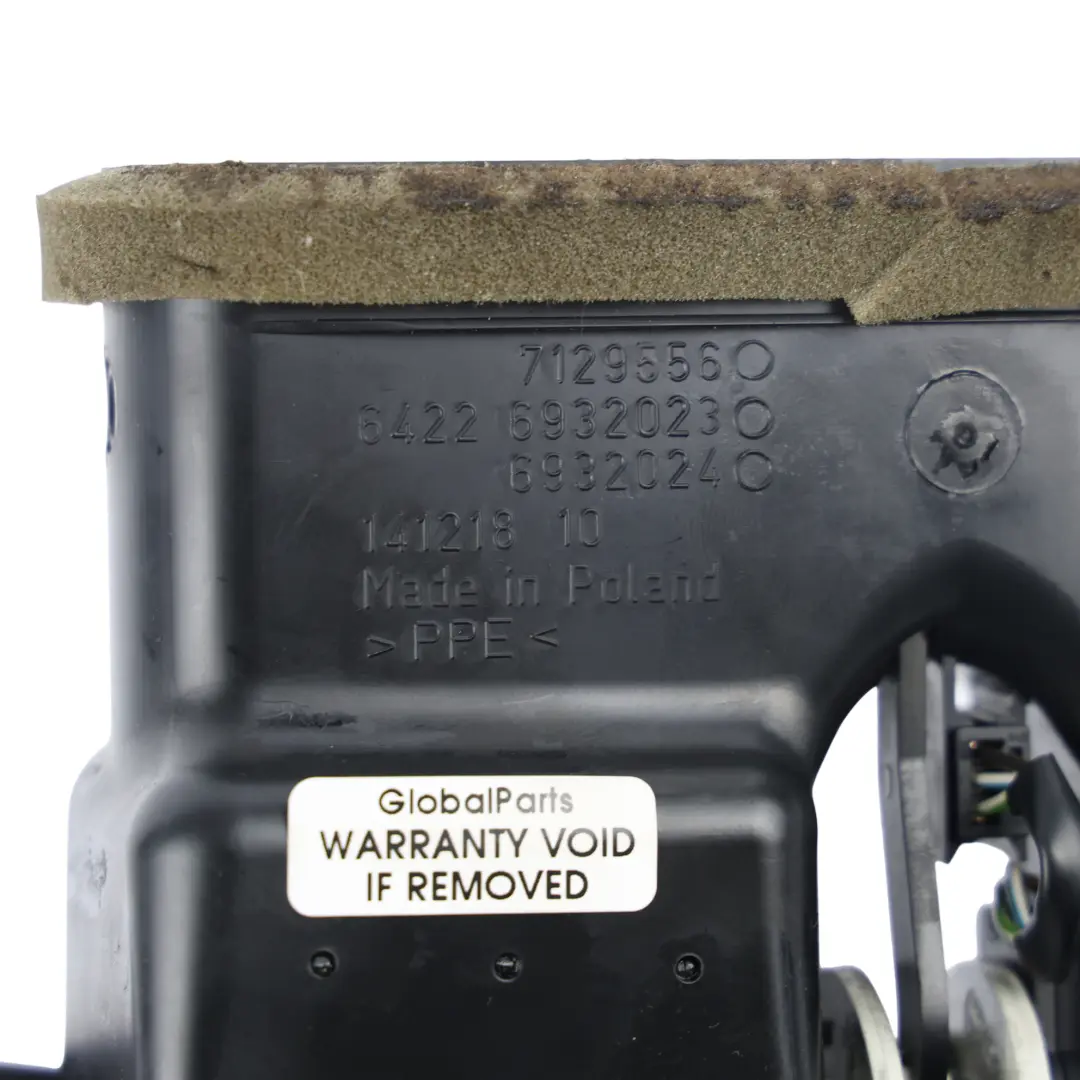 BMW E92 E93 Embellecedor Consola Central Rejilla Aire Plata Glaciar - SKU 8049071-1 - Número de pieza 8049071