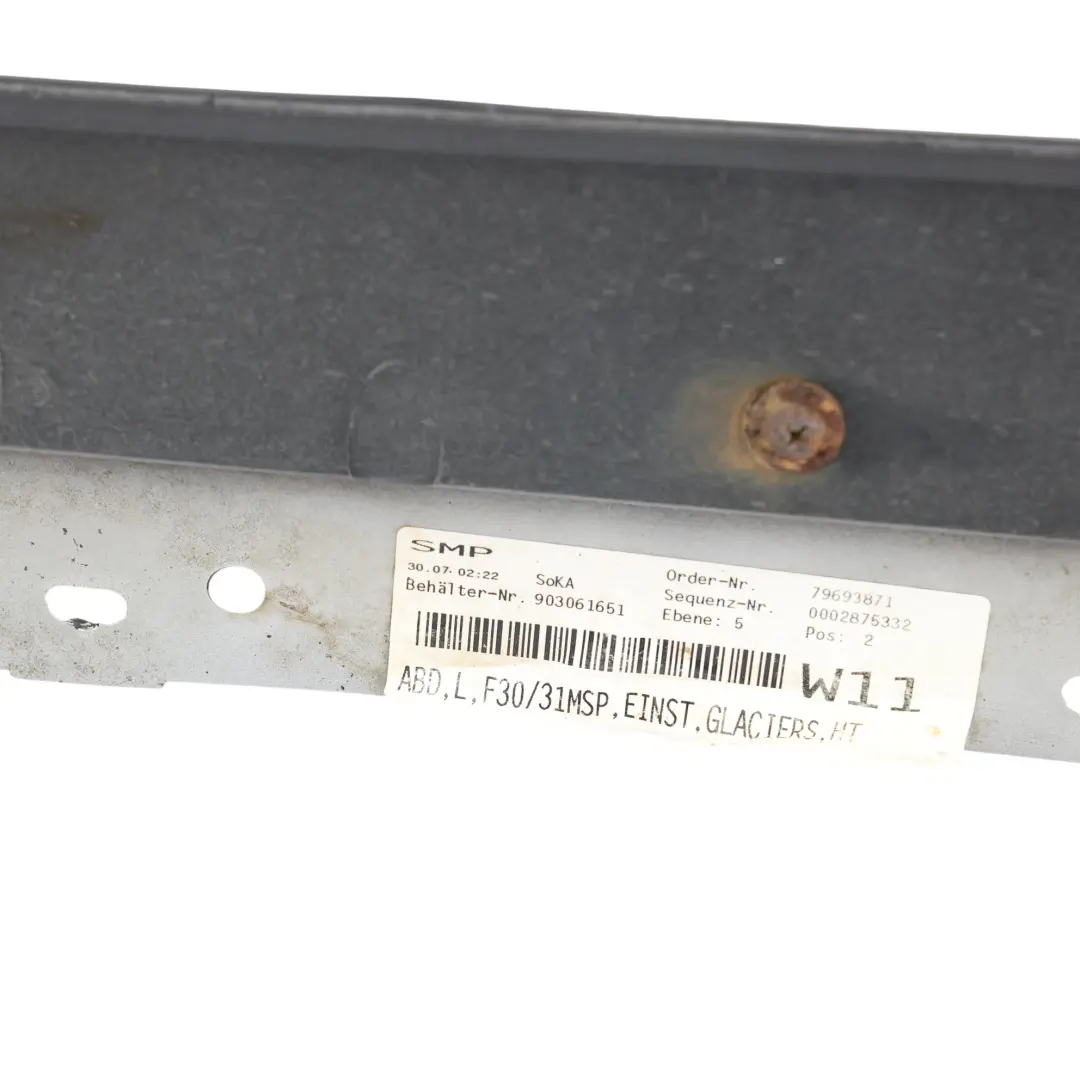 Bas de Caisse M Sport Gauche Argent Glacier Métallisé A83 pour BMW F30 F31 à propos du numéro de pièce 8056579 BMW F30 F31 Bas de Caisse M Sport Gauche Argent Glacier Métallisé A83 - SKU 8056579-GSB - Numéro de pièce 8056579