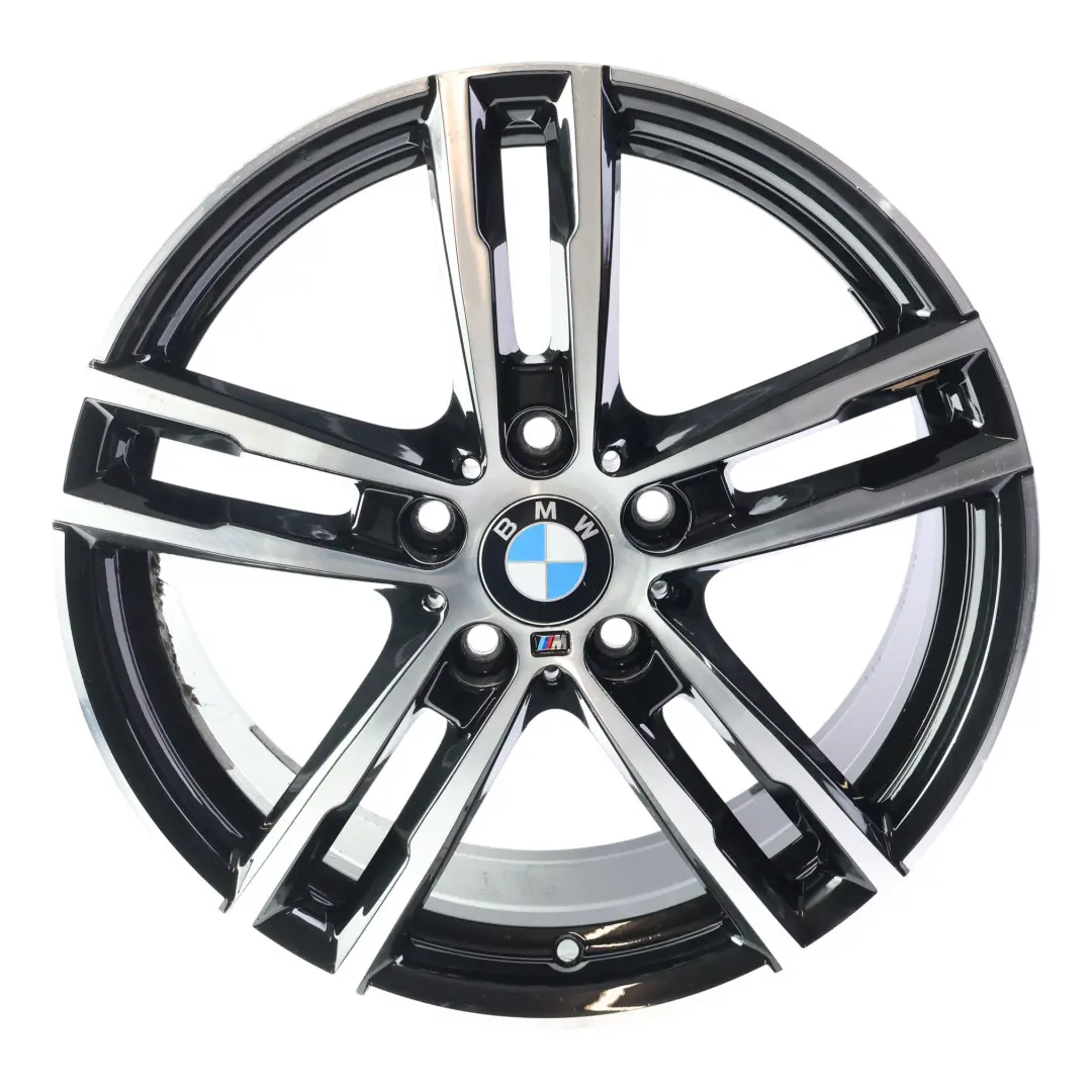 BMW F20 F21 Rear Wheel Rim Alloy Black 18" 8J ET:52 M Double Spoke 719 - SKU 8074186-3 - Part number 8074186