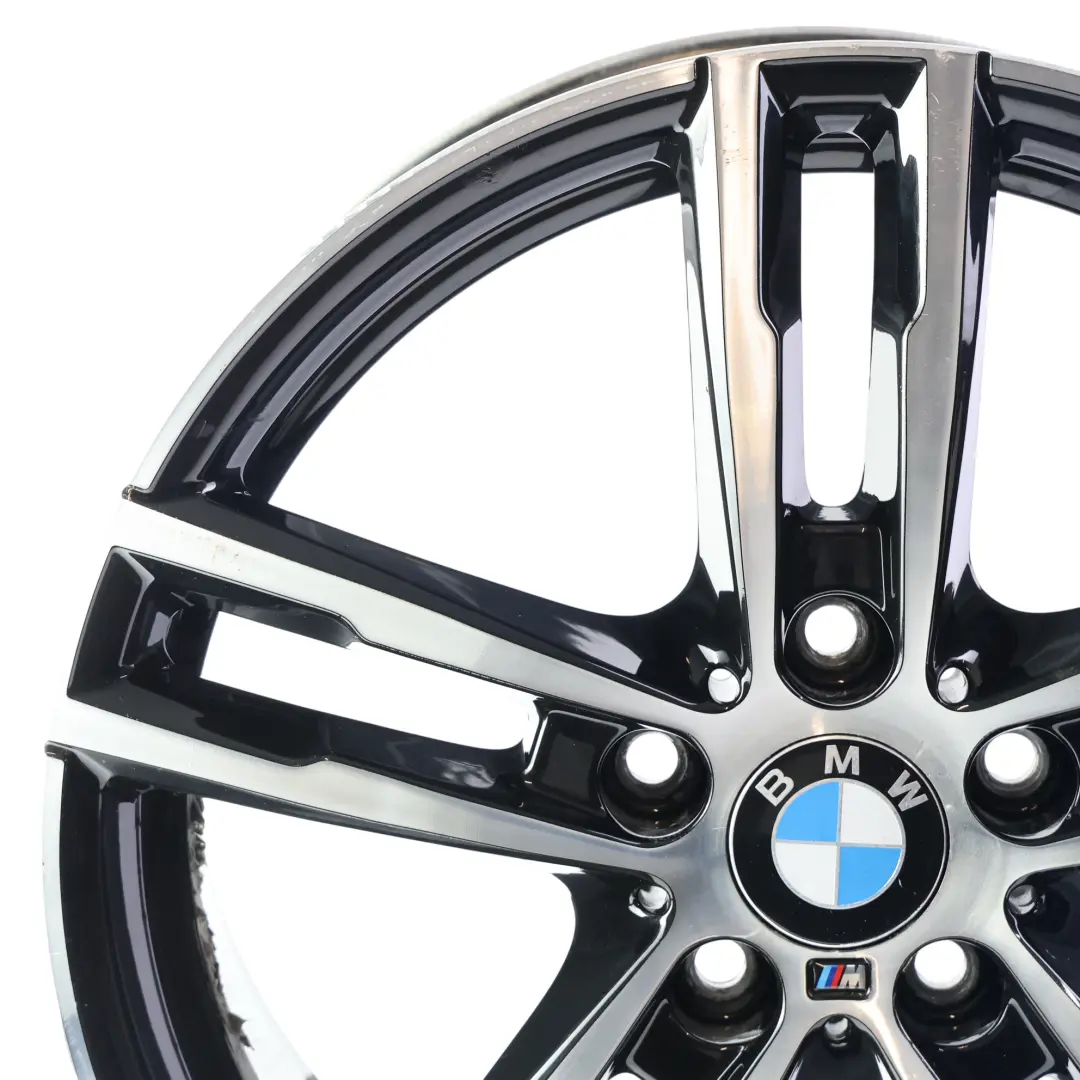 BMW F20 F21 Rear Wheel Rim Alloy Black 18" 8J ET:52 M Double Spoke 719 - SKU 8074186-3 - Part number 8074186