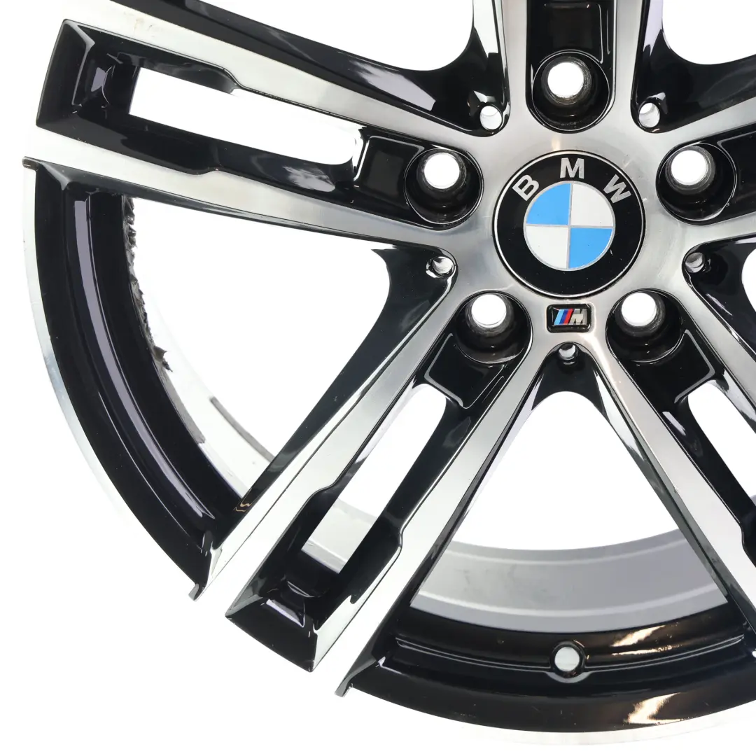 BMW F20 F21 Rear Wheel Rim Alloy Black 18" 8J ET:52 M Double Spoke 719 - SKU 8074186-3 - Part number 8074186
