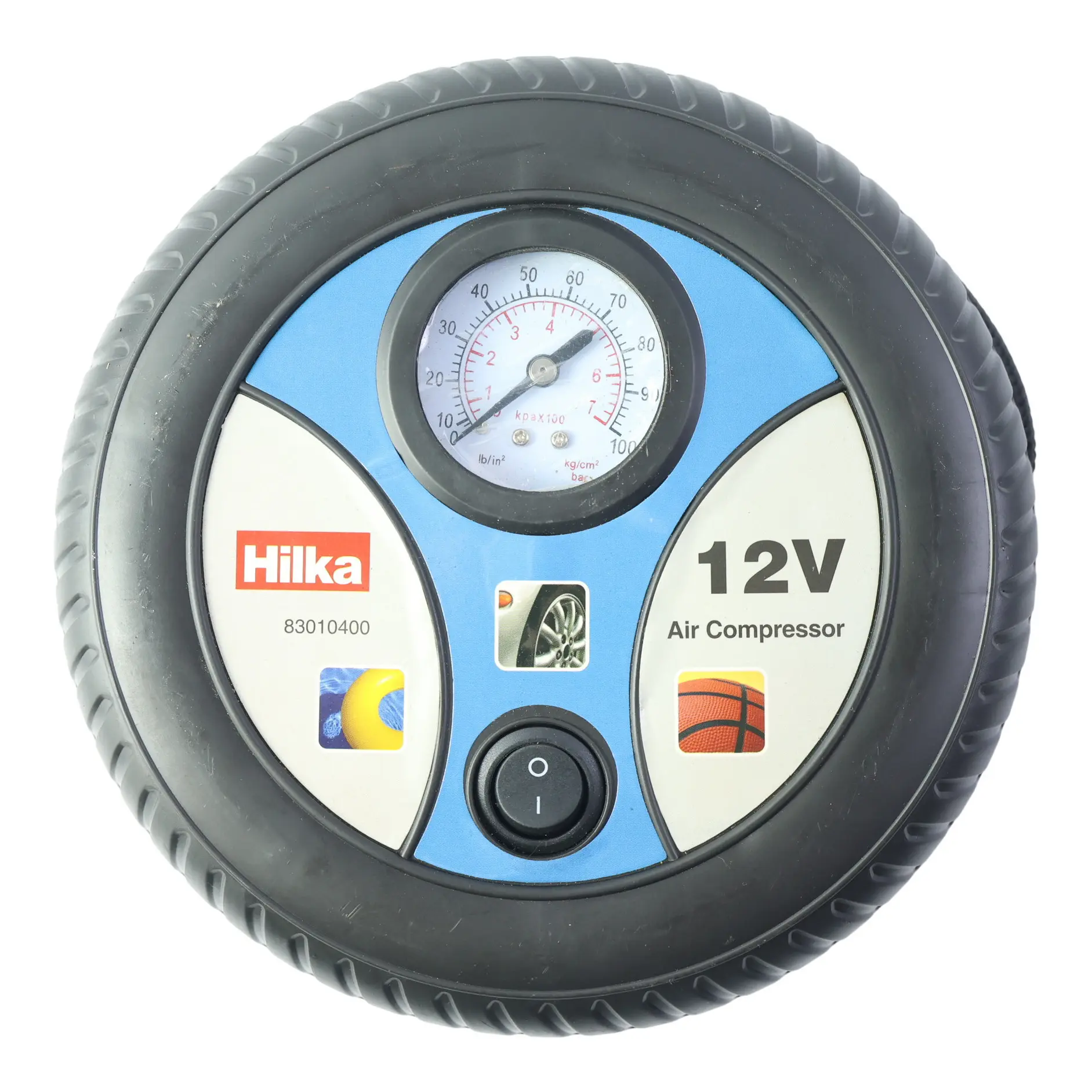 Hilka 12V Wheel Tyre Air Compressor Mobility Tool 83010400