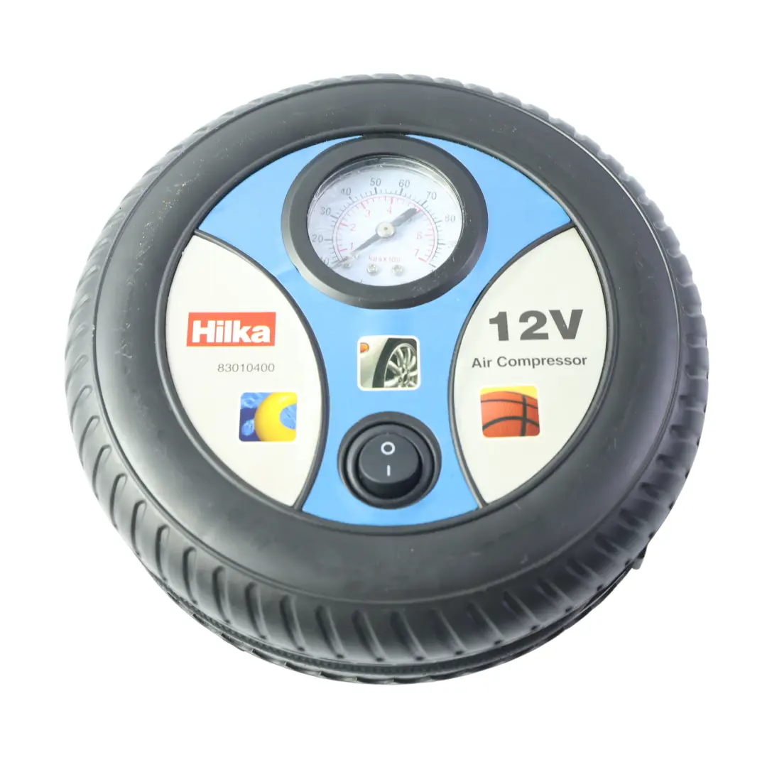  Hilka 12V Wheel Tyre Air Compressor Mobility Tool - SKU 83010400 - Part number 83010400
