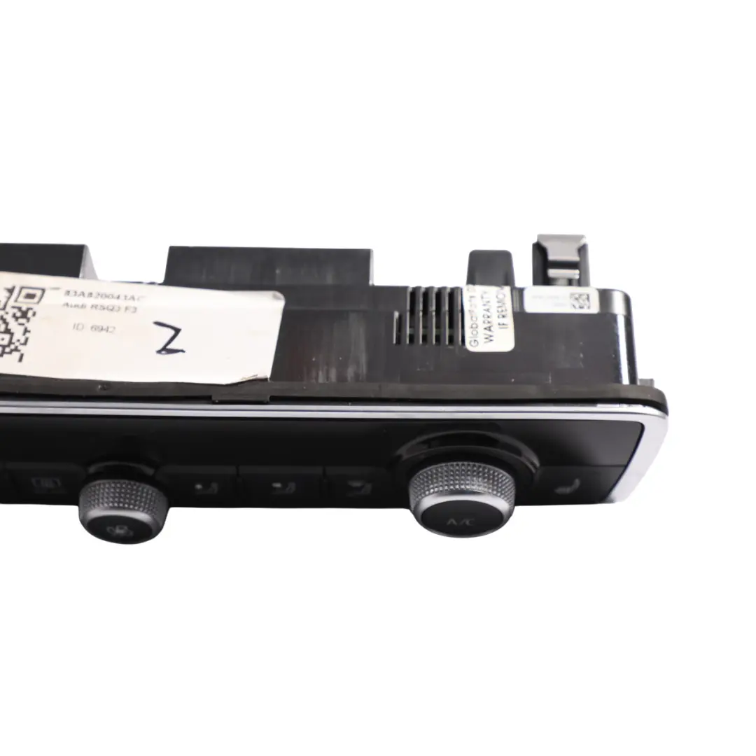 Audi RSQ3 F3 Climatronic Heater Climate Control Switch Display Panel - SKU 83A820043AC - Part number 83A820043AC