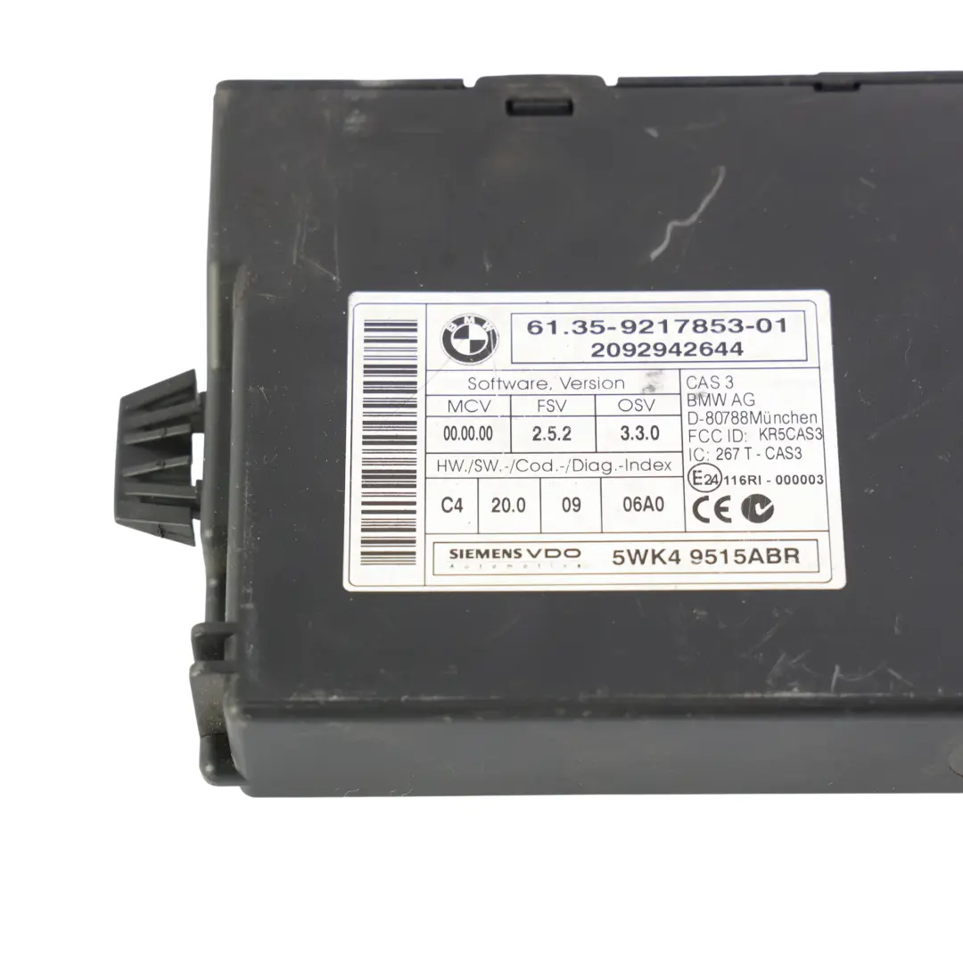BMW E81 E87 E90 E91 120d 320d N47 177HP ECU Kit DDE CAS3 Key Manual - SKU 8506438-4 - Part number 8506438