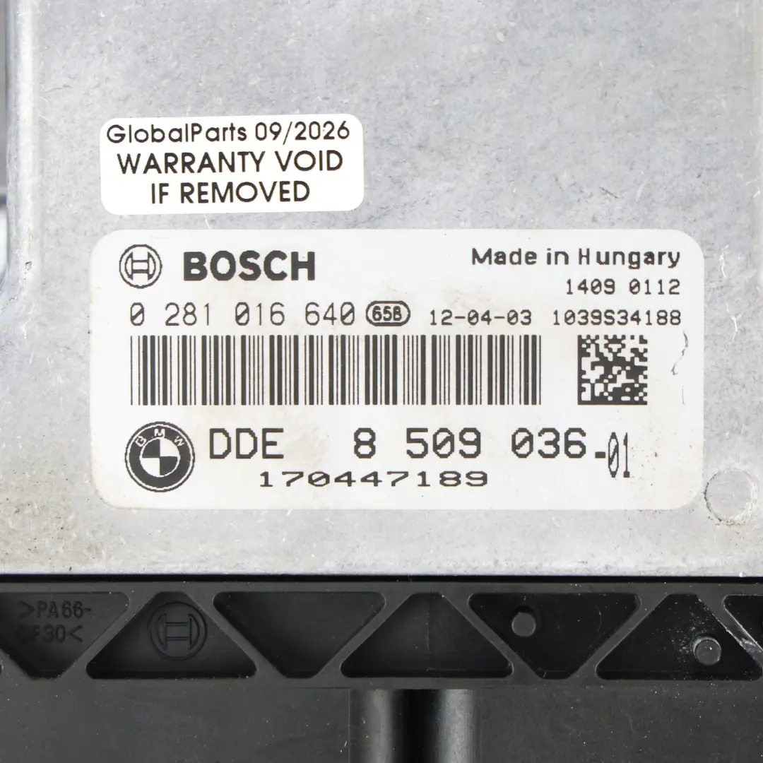 Kit ECU Motor 3.0 Diesel 335d M57N2 306D5 Automático para BMW E92 LCI con número de pieza 8509036 BMW E92 LCI Kit ECU Motor 3.0 Diesel 335d M57N2 306D5 Automático - SKU 8509036-9 - Número de pieza 8509036