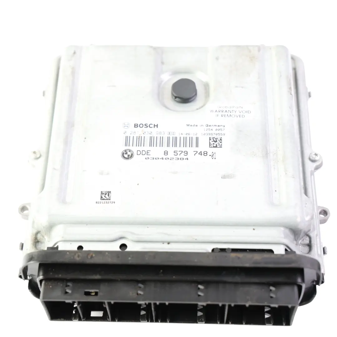N57D30B Unidad Control Motor ECU 3.0 Diesel 313HP Automático Kit 8579748 para BMW F32 con número de pieza 8579748-2 BMW F32 N57D30B Unidad Control Motor ECU 3.0 Diesel 313HP Automático Kit 8579748 - SKU 8579748-2-3 - Número de pieza 8579748-2