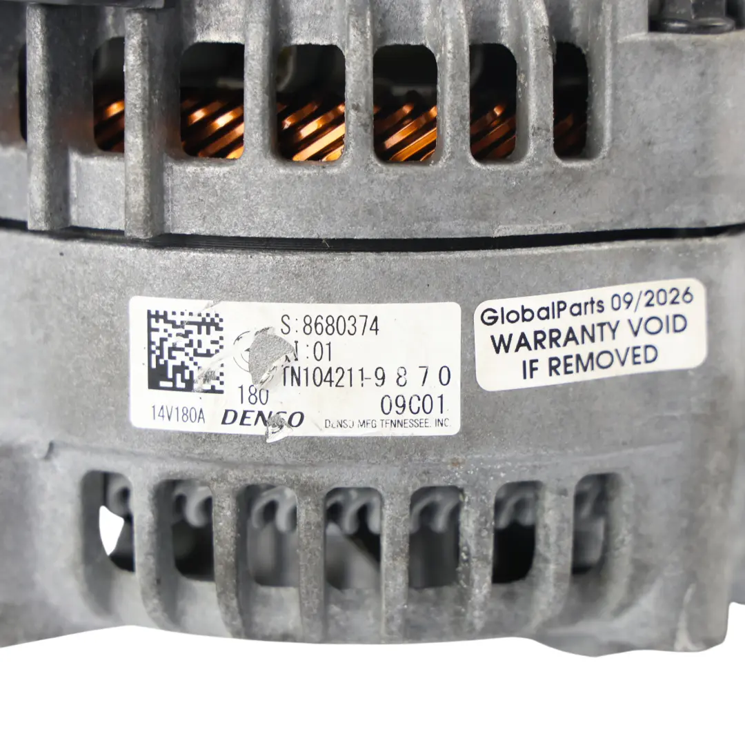 BMW F40 F44 Gran Coupé X1 F48 F56 Alternator Generator 14V 180A DENSO - SKU 8680374-2 - Part number 8680374