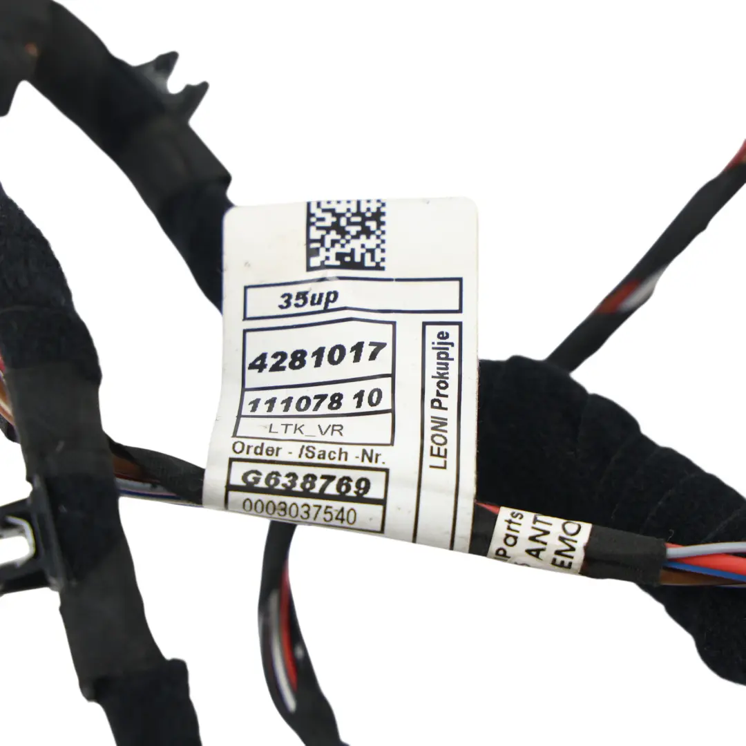Front Door Harness Wire Cable Loom Driver's Side to BMW F90 G30 G31 with Part number 8714777 BMW F90 G30 G31 Front Door Harness Wire Cable Loom Driver's Side - SKU 8714777 - Part number 8714777