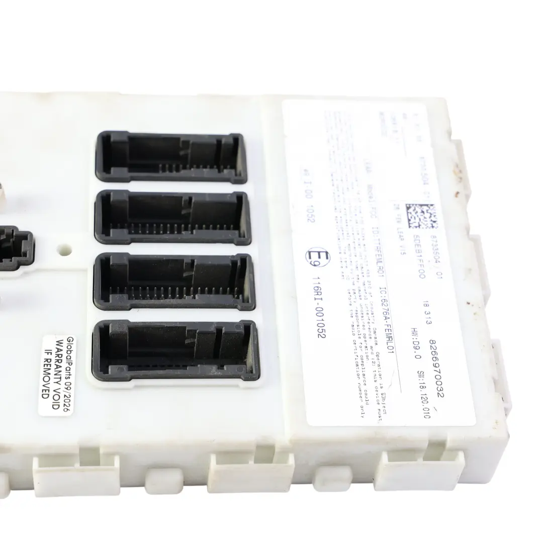 BMW F20 F21 F22 F30 F32 FEM Module ECU Control Unit Fuse Box - SKU 8733504 - Part number 8733504