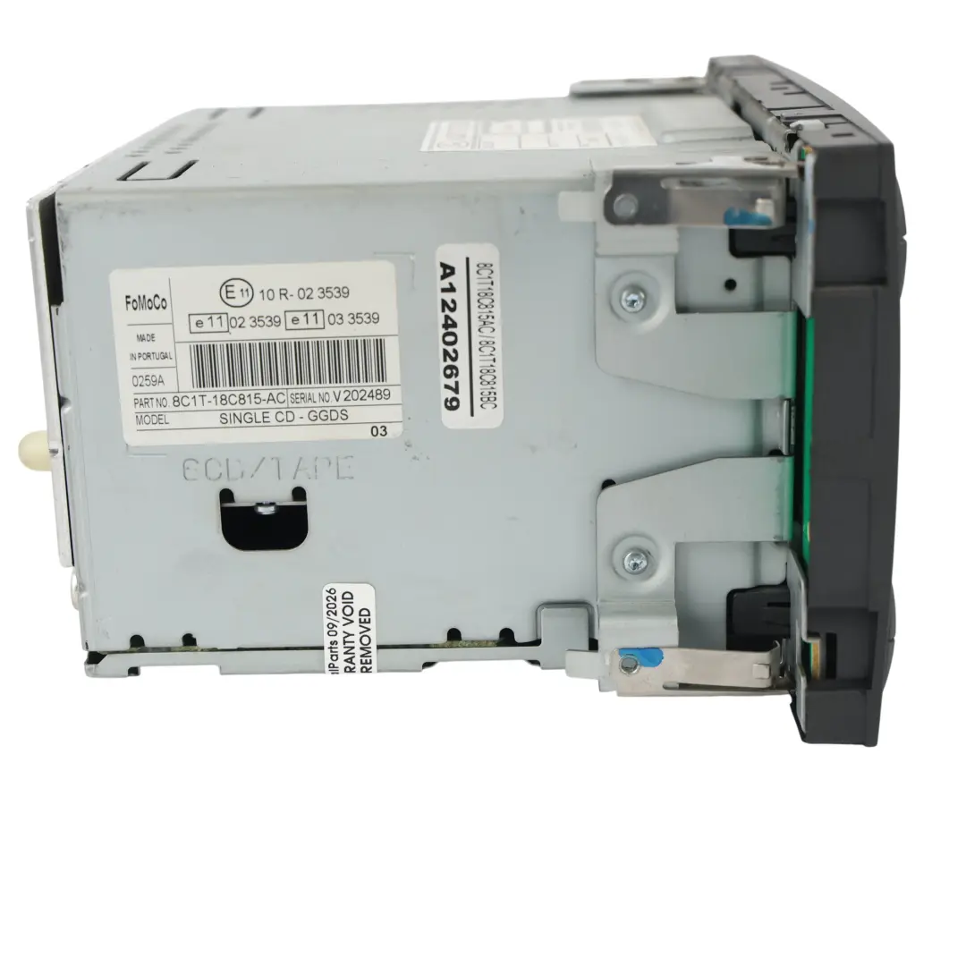 Radio CD Spieler 6000 Single CD Kopfeinheit für Ford Transit MK7 mit Teilenummer 8C1T-18C815-AC Ford Transit MK7 Radio CD Spieler 6000 Single CD Kopfeinheit - SKU 8C1T-18C815-AC - Teilenummer 8C1T-18C815-AC