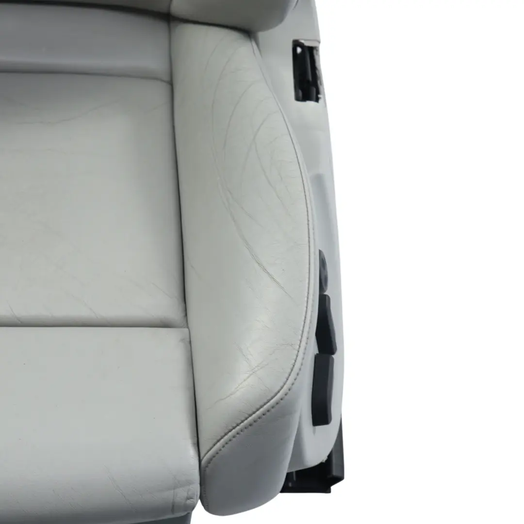 Front Left N/S Heated Recaro Leather Grey to Audi A4 S4 B7 Sport Seat with Part number 8E0881801Q Audi A4 S4 B7 Sport Seat Front Left N/S Heated Recaro Leather Grey - SKU 8E0881801Q-1 - Part number 8E0881801Q