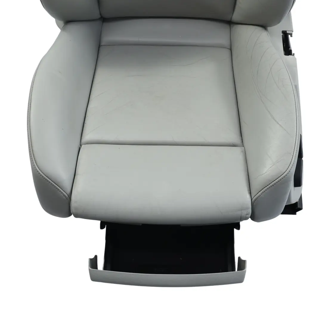 Audi A4 S4 B7 Asiento Deportivo Izquierdo Recaro Cuero Gris Calefactado - SKU 8E0881801Q-1 - Número de pieza 8E0881801Q