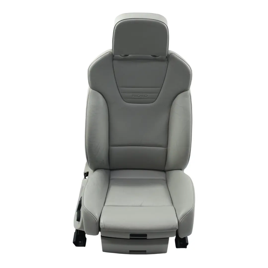 Audi A4 S4 B7 Sport Seat Front Right O/S Heated Recaro Leather Grey - SKU 8E0881802Q-1 - Part number 8E0881802Q