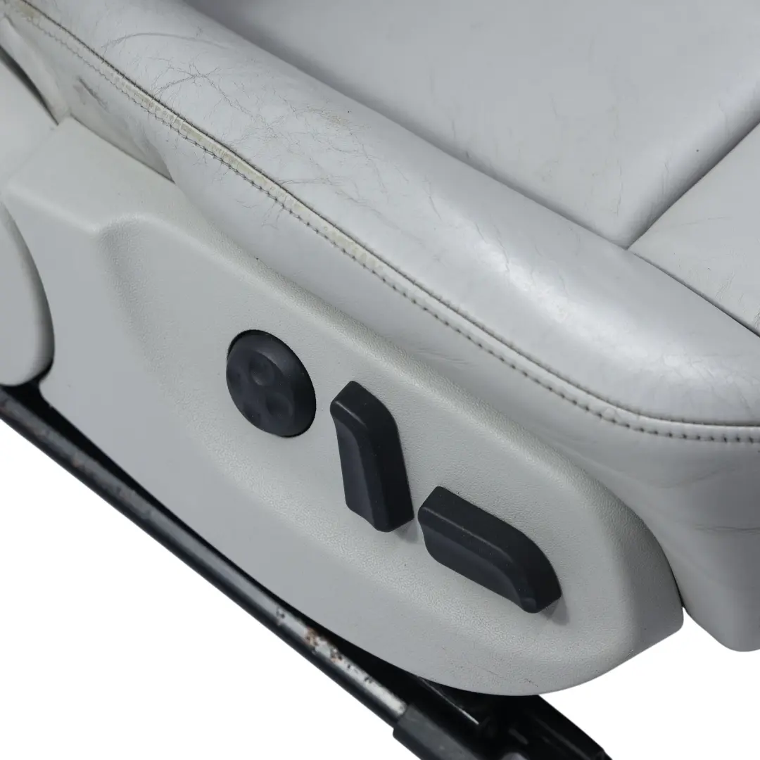 Audi A4 S4 B7 Sport Seat Front Right O/S Heated Recaro Leather Grey - SKU 8E0881802Q-1 - Part number 8E0881802Q