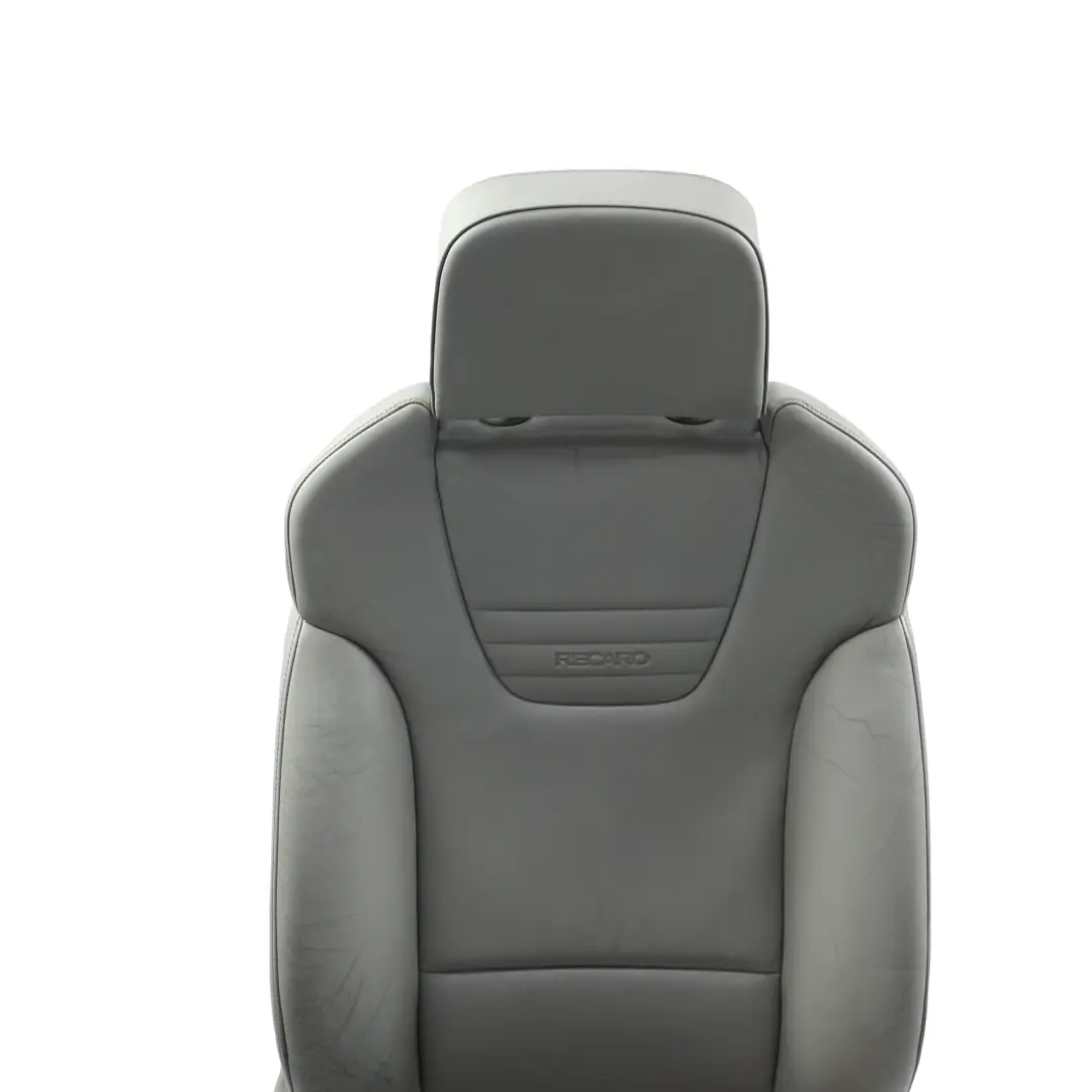 Front Right O/S Heated Recaro Leather Grey to Audi A4 S4 B7 Sport Seat with Part number 8E0881802Q Audi A4 S4 B7 Sport Seat Front Right O/S Heated Recaro Leather Grey - SKU 8E0881802Q-1 - Part number 8E0881802Q