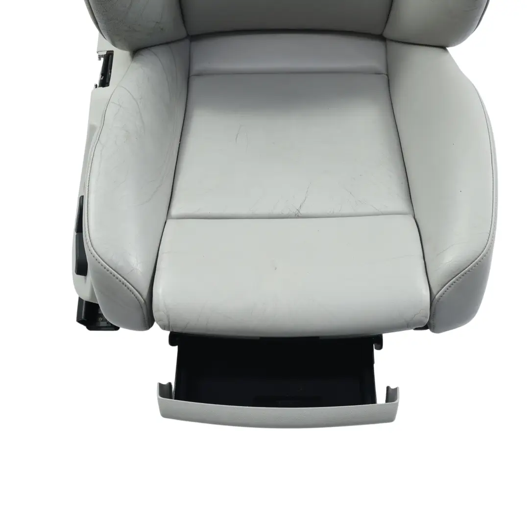 Front Right O/S Heated Recaro Leather Grey to Audi A4 S4 B7 Sport Seat with Part number 8E0881802Q Audi A4 S4 B7 Sport Seat Front Right O/S Heated Recaro Leather Grey - SKU 8E0881802Q-1 - Part number 8E0881802Q