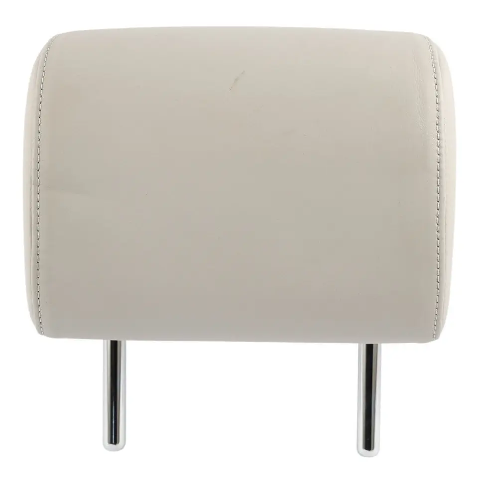 Audi A4 B7 A6 C6 Front Seat Headrest Cover Nappa Leather Grey - SKU 8E0885973AK - Part number 8E0885973AK