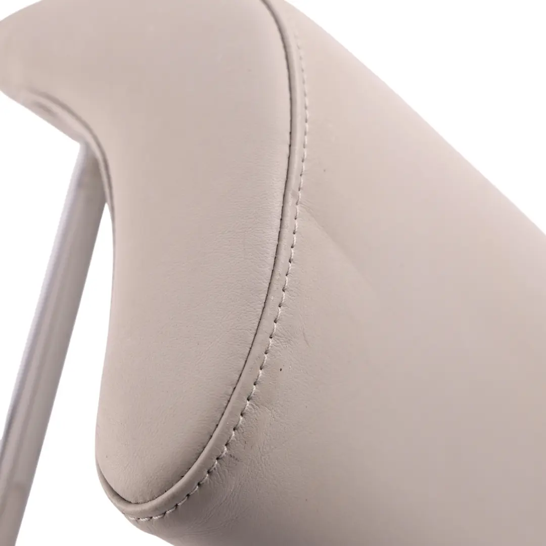 Audi A4 B7 A6 C6 Front Seat Headrest Cover Nappa Leather Grey - SKU 8E0885973AK - Part number 8E0885973AK