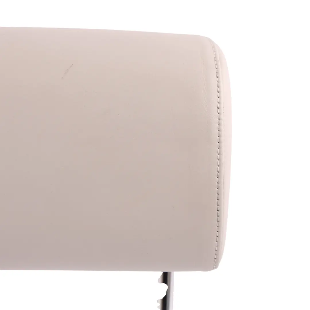 Audi A4 B7 A6 C6 Front Seat Headrest Cover Nappa Leather Grey - SKU 8E0885973AK - Part number 8E0885973AK