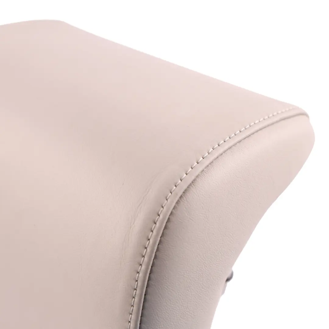 Audi A4 B7 A6 C6 Front Seat Headrest Cover Nappa Leather Grey - SKU 8E0885973AK - Part number 8E0885973AK