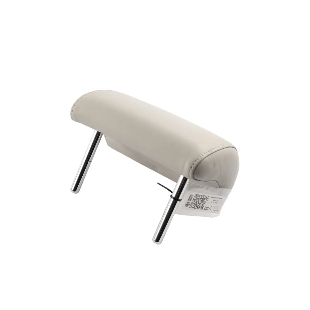 Headrest Head Rest Centre Leather Silver to Audi A4 B7 A6 C6 Rear Seat with Part number 8E0885975AK Audi A4 B7 A6 C6 Rear Seat Headrest Head Rest Centre Leather Silver - SKU 8E0885975AK - Part number 8E0885975AK