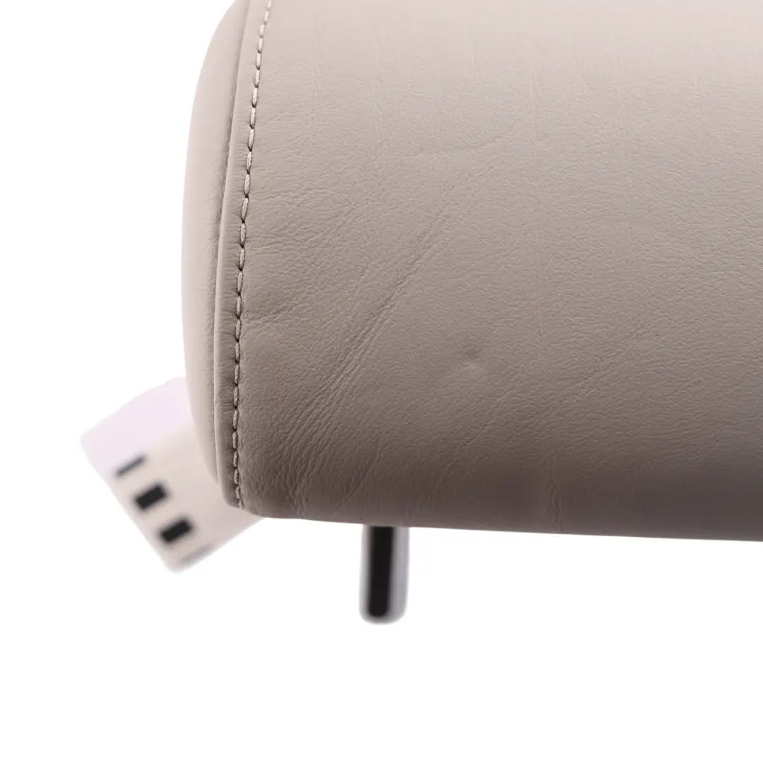 Audi A4 B7 A6 C6 Rear Seat Headrest Head Rest Centre Leather Silver - SKU 8E0885975AK - Part number 8E0885975AK