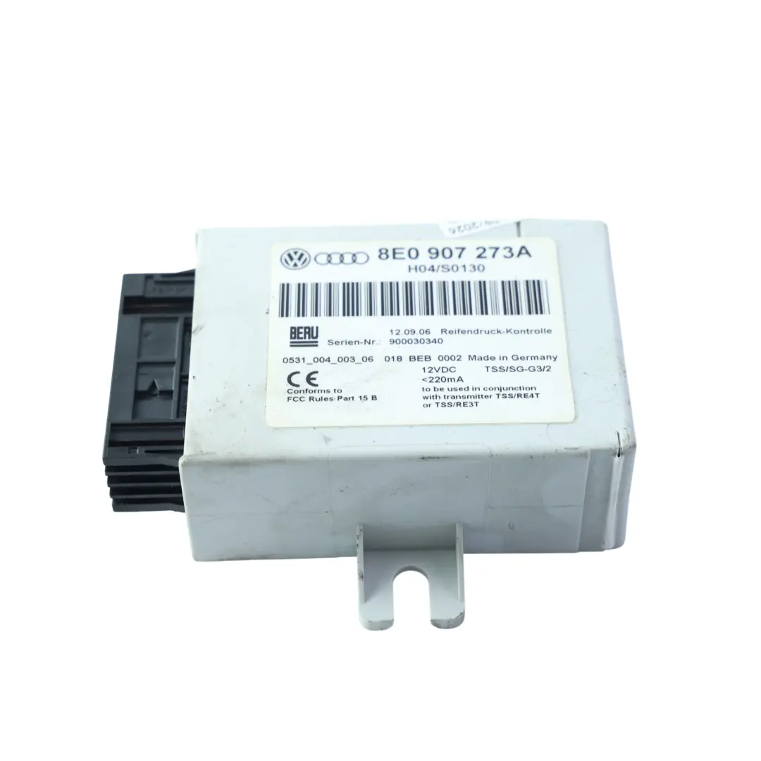 Audi A4 S4 RS4 8H 8E B7 Unità Modulo Controllo Pressione Pneumatici - SKU 8E0907273A - Numero di parte 8E0907273A