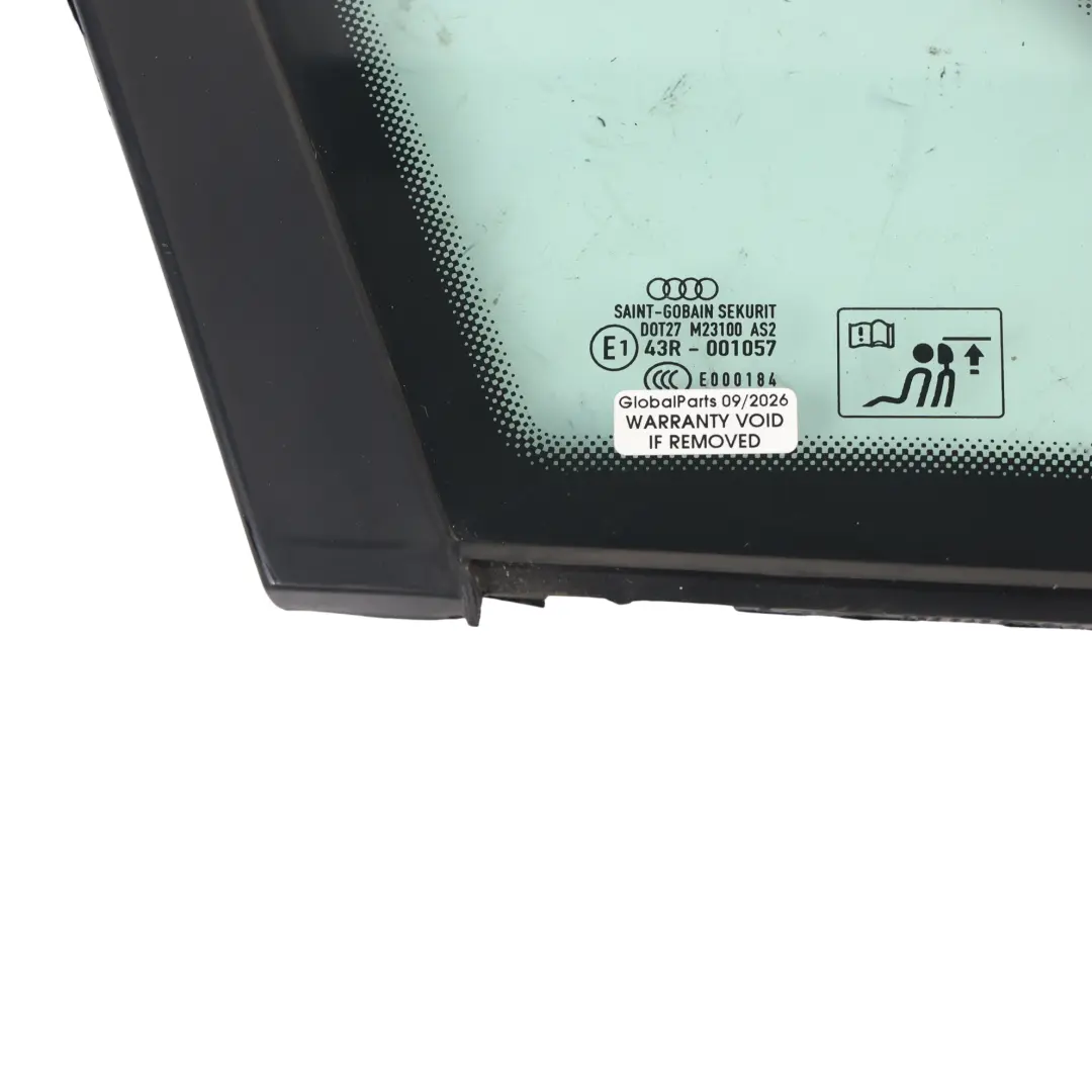 Audi S4 B7 Vetro Quarto Laterale Posteriore Sinistro AS2 - SKU 8E5845299AA-1 - Numero di parte 8E5845299AA