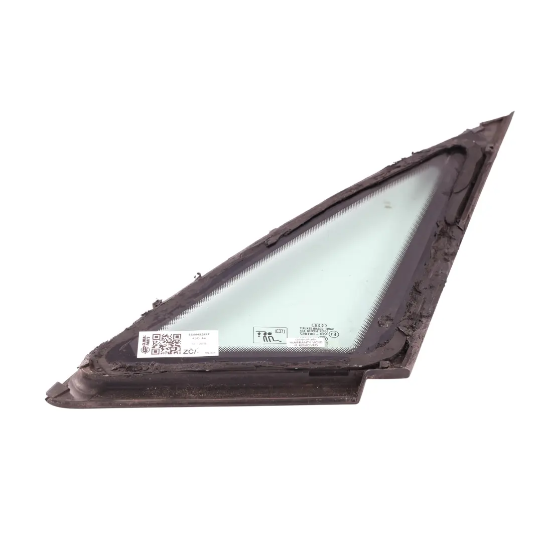 Audi A4 B7 Rear Side Door Window Glass Left N/S - SKU 8E5845299T - Part number 8E5845299T